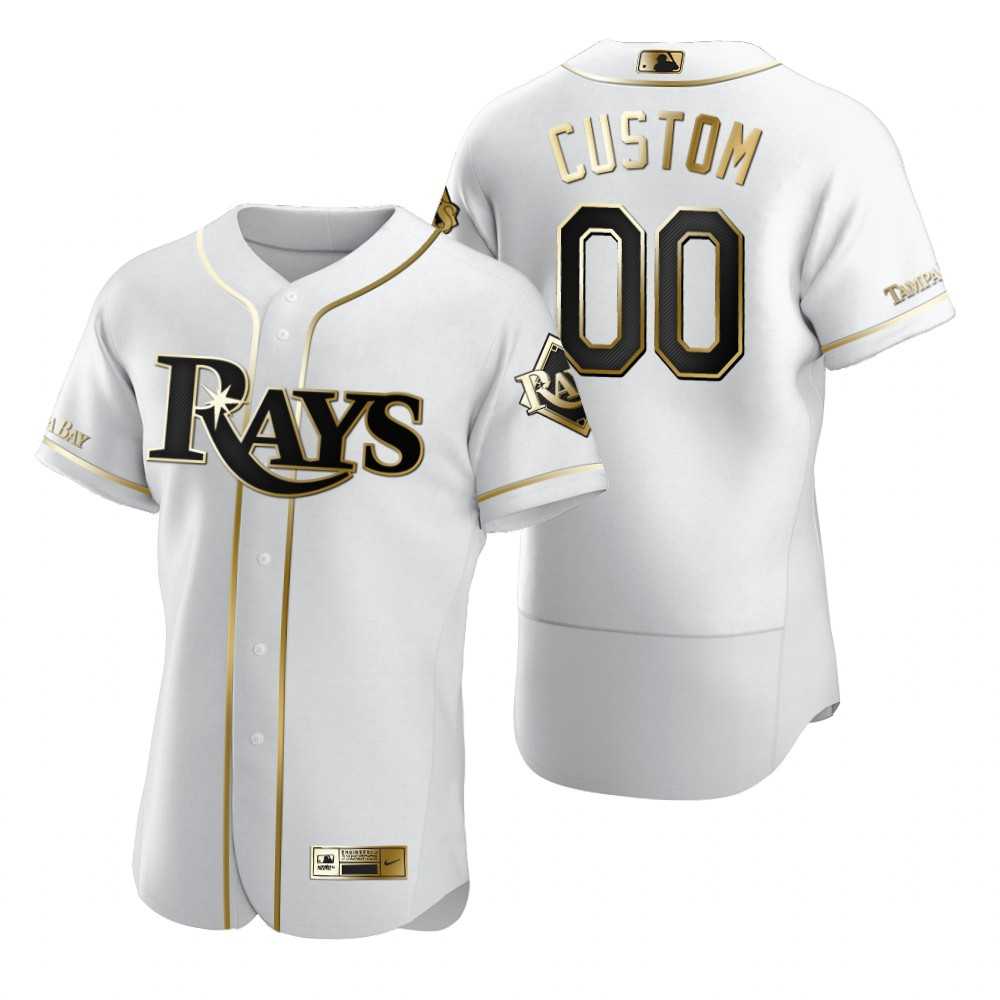Tampa Bay Rays Customized Nike White Stitched MLB Flex Base Golden Edition Jersey,We sell and wholesale Tampa Bay Rays Customized Nike White Stitched MLB Flex Base Golden Edition Jersey on line form chian!